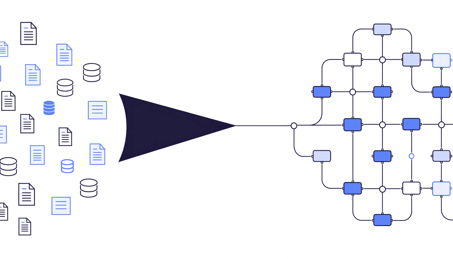 Records flowing into an ordered data structure